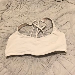 Lululemon white sports bra small